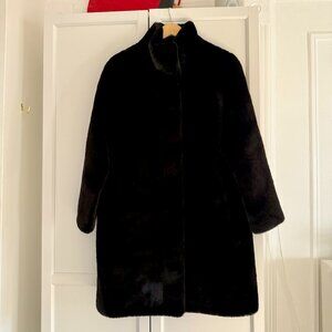 Apparis Blair Noir Mid-Length Coat - Size XS